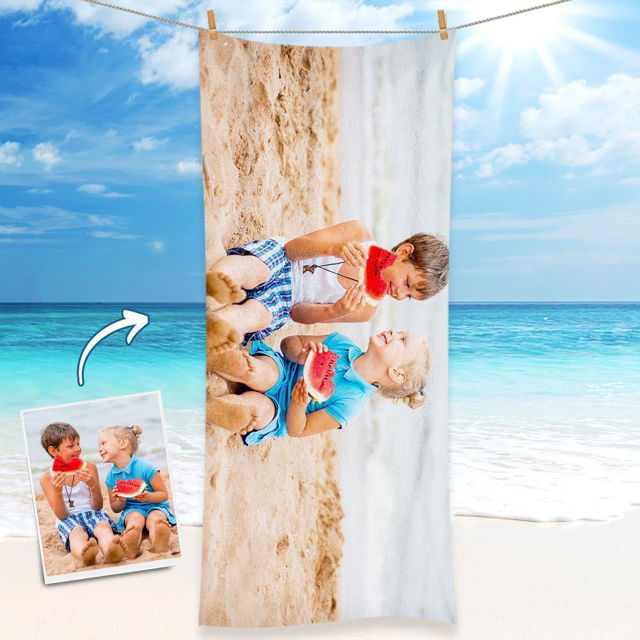 Picture of Custom Photo Bath Towels for Kids