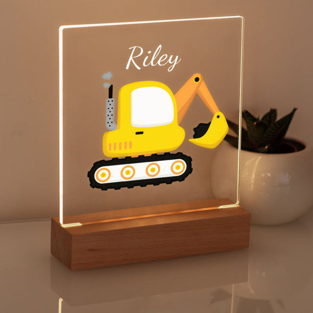 Picture of Forklift Night Light - Personalized It With Your Kid's Name