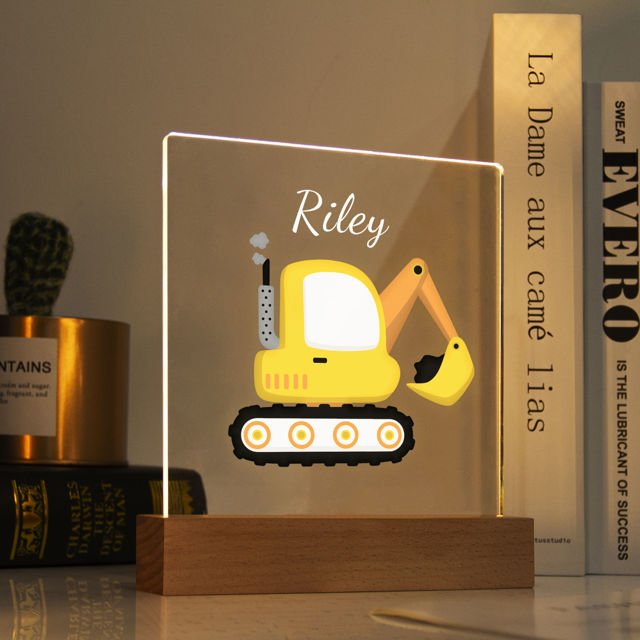 Picture of Forklift Night Light - Personalized It With Your Kid's Name