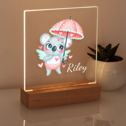 Bild von Regenschirm Koala Nachtlicht - Personalisiert mit dem Namen Ihres Kindes