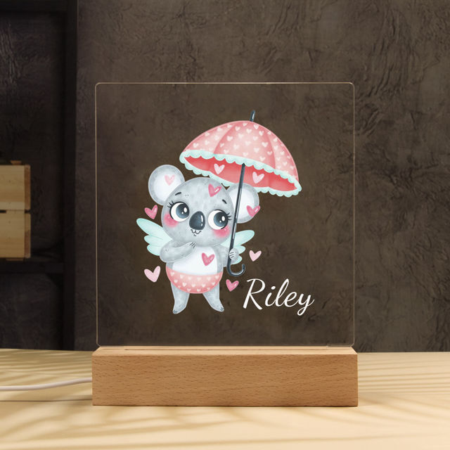 Picture of Umbrella Koala Night Light -  Personalized It With Your Kid's Name