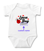 Imagen de Ropa de bebé personalizada Onesies de bebé personalizados Body infantil con nombre personalizado de manga corta - Love Bug