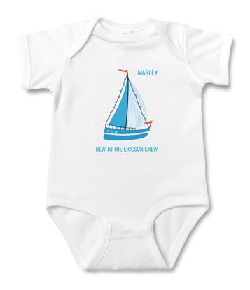 Picture of Custom Baby Clothing Personalized Baby Onesies Infant Bodysuit with Personalized Name Short-Sleeve - Ship
