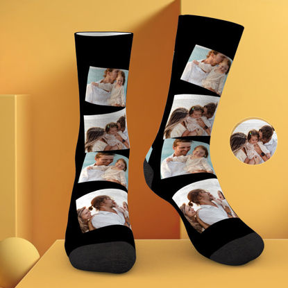 Bild von Kundenspezifische Foto-Socken Modegeschenke mit mehreren Karten