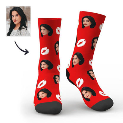 Bild von Kundenspezifische Foto-Socken Personalisierte mehrfarbige Socken