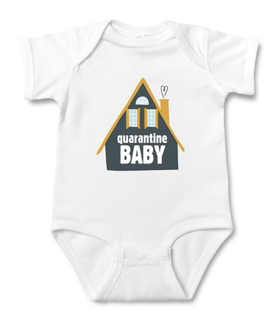 Picture of Custom Baby Clothing Personalized Baby Onesies Infant Bodysuit with Personalized Text Short-Sleeve - Spire house