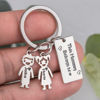 Bild von Gravierter Familiennamen-Schlüsselanhänger aus 925er Sterlingsilber – ideal für Mutter, Familie