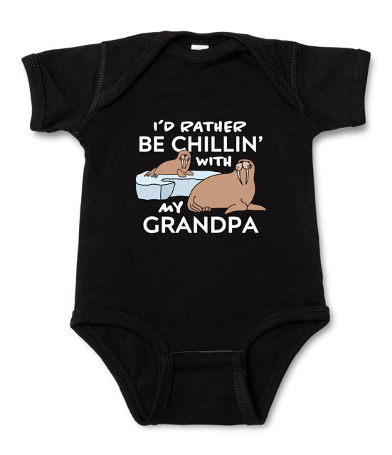 Picture of Custom Baby Clothing Personalized Baby Onesies Infant Bodysuit with Personalized Name & Color Short-Sleeve - Morse