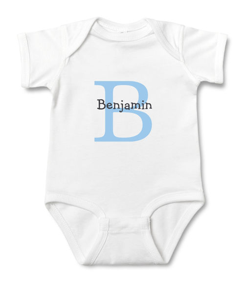 Imagen de Ropa de bebé personalizada Onesies de bebé personalizados Body infantil con nombre personalizado y color de manga corta