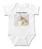 Imagen de Ropa de bebé personalizada Onesies de bebé personalizados Body infantil con texto personalizado y foto de manga corta