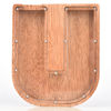 Image de Tirelire en Bois Personnalisée pour Enfants et Adultes - Tirelires Personnalisées 26 Alphabet Lettre U - Boîte d'Économie d'Argent Transparente pour Garçons et Filles