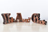 Image de Tirelire personnalisée en bois avec nom pour enfants - Grandes tirelires personnalisées 26 Alphabet C - Boîte d'économie d'argent transparente - Cadeau pour garçons et filles