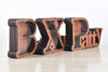Afbeeldingen van Aangepaste houten naam spaarpot voor kinderen - gepersonaliseerde grote spaarpotten 26 alfabet D - transparante geldbesparende doos - cadeau voor jongens en meisjes