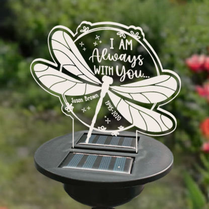 Picture of Personalized Solar Night Light - Dragonfly - Garden Solar Light for Memorial