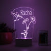 Imagen de Luz de noche con nombre personalizado con iluminación LED de colores - Luz de flores multicolor con nombre personalizado