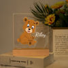 Image de Assis ours Night Light ｜ personnaliser avec le nom de votre enfant ｜ Meilleure idée cadeau pour l'anniversaire, Thanksgiving, Noël, etc.
