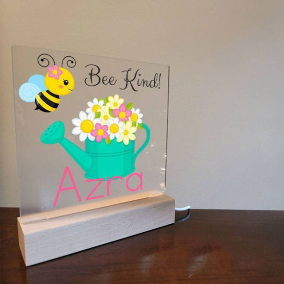 Image de Petite d'abeille personnalisée Lumière de nuit mignonne et intéressante ｜ Meilleure idée cadeau pour l'anniversaire, Thanksgiving, Noël, etc.