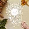 Image de Veilleuse Lion de forme irrégulière avec base ronde ｜ Personnalisez-la avec le nom de votre enfant ｜ Meilleure idée cadeau pour un anniversaire, Thanksgiving, Noël, etc.