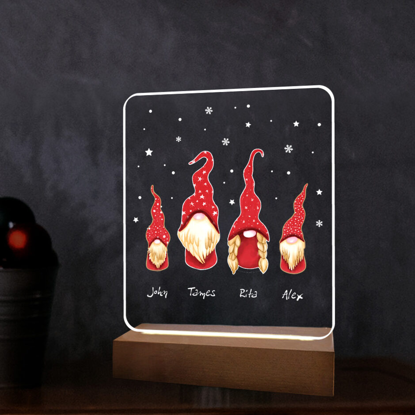 Image de Cadeau de veilleuse LED Santa Famliy pour Noël ｜Meilleure idée cadeau pour un anniversaire, Thanksgiving, Noël, etc.