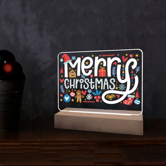 Image de Merry Chirstmas Night Light Gift for Christmas｜Meilleure idée de cadeau pour un anniversaire, Thanksgiving, Noël, etc.