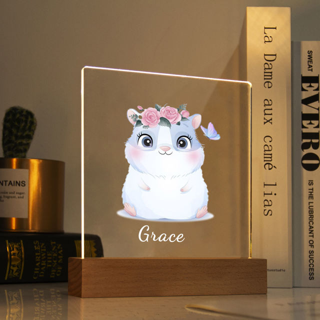 Picture of Chipmunk Night Light - Personalized It With Your Kid's Name