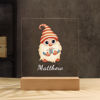 Picture of Dwarf with Gift Box Night Light - Personalized It With Your Kid's Name