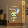 Afbeeldingen van Groen Robot Nachtlampje | Gepersonaliseerd met de naam van uw kind | Beste cadeau-idee voor verjaardag, Thanksgiving, Kerstmis enz.