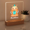 Afbeeldingen van Oranje Robot Nachtlampje | Gepersonaliseerd met de naam van uw kind | Beste cadeau-idee voor verjaardag, Thanksgiving, Kerstmis enz.