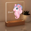 Image de Veilleuse hippocampe rose | Personnalisez-le avec le nom de votre enfant | Meilleure idée de cadeau pour un anniversaire, Thanksgiving, Noël, etc.