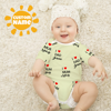 Image de Photo personnalisée visage court - manches bébé Onesies - personnalisé visage bébé Onesie - bébé Bodys - j'aime papa et maman