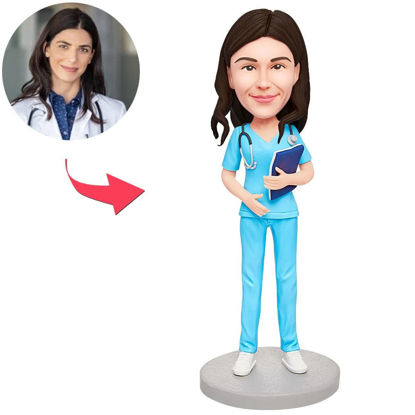 Picture of Custom Bobbleheads: Female Obstetrician and Gynecologist| Personalized Bobbleheads for the Special Someone as a Unique Gift Idea