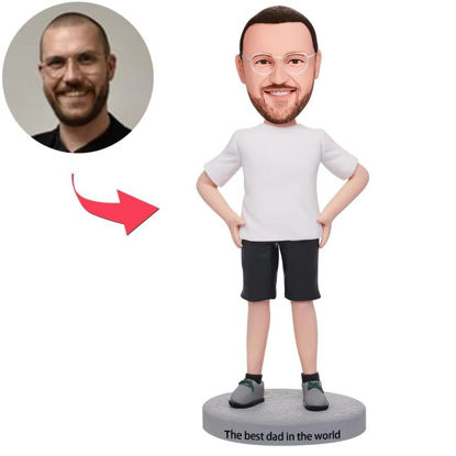 Picture of Custom Bobbleheads: Men In Casual Men's Clothing| Personalized Bobbleheads for the Special Someone as a Unique Gift Idea