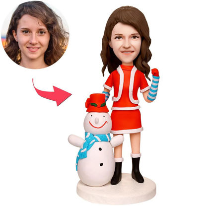 Picture of Custom Bobbleheads: Come On, Make a Snownman - Custom Men| Personalized Bobbleheads for the Special Someone as a Unique Gift Idea
