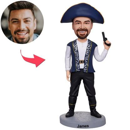 Picture of Custom Bobbleheads: Halloween Gifts - Men Pirate| Personalized Bobbleheads for the Special Someone as a Unique Gift Idea