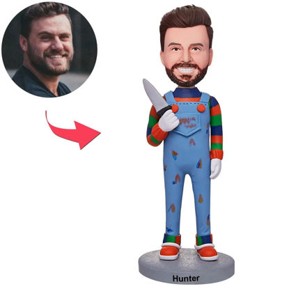 Picture of Custom Bobbleheads: No Shouting! Horrifying Men| Personalized Bobbleheads for the Special Someone as a Unique Gift Idea