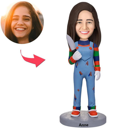 Picture of Custom Bobbleheads: No Shouting! Horrifying Women| Personalized Bobbleheads for the Special Someone as a Unique Gift Idea