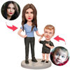 Imagen de Custom Bobbleheads:  Mom Grabbing Child's Ear | Personalized Bobbleheads for the Special Someone as a Unique Gift Idea