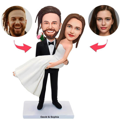Bild von Custom Bobbleheads:  Couples Cake Toppers | Personalized Bobbleheads for the Special Someone as a Unique Gift Idea