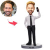Image de Custom Bobbleheads: Man On The Phone| Personalized Bobbleheads for the Special Someone as a Unique Gift Idea｜Best Gift Idea for Birthday, Thanksgiving, Christmas etc.