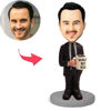 Image de Custom Bobbleheads: WORLD'S BEST BOSS | Personalized Bobbleheads for the Special Someone as a Unique Gift Idea｜Best Gift Idea for Birthday, Thanksgiving, Christmas etc.