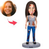Image de Custom Bobbleheads: Halloween Gifts - Zombie Women | Personalized Bobbleheads for the Special Someone as a Unique Gift Idea｜Best Gift Idea for Birthday, Thanksgiving, Christmas etc.