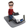 Image de Custom Bobbleheads: Men's Personalized Car | Personalized Bobbleheads for the Special Someone as a Unique Gift Idea｜Best Gift Idea for Birthday, Thanksgiving, Christmas etc.