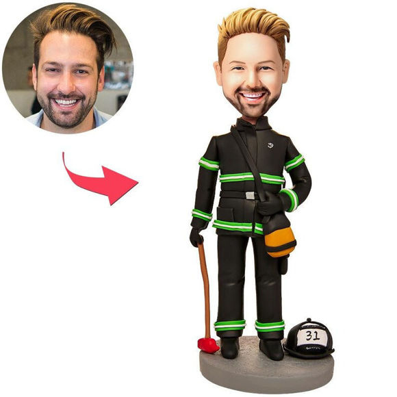 Image de Custom Bobbleheads:Firemen| Personalized Bobbleheads for the Special Someone as a Unique Gift Idea｜Best Gift Idea for Birthday, Thanksgiving, Christmas etc.