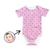 Imagen de Custom Baby Clothing  Personalized Baby Onesies Infant Bodysuit with Funny Personalized Duplicate Avatar Long-Sleeve with Your Baby's Face
