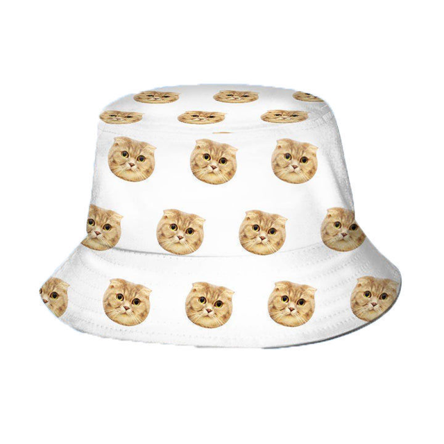 Picture of Custom Your Photo Face and Pet Summer Bucket Hat Fisherman Hat