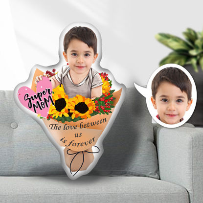 Bild von Custom  Face  Pillow Baby Flower With Your Face Unique Personalized