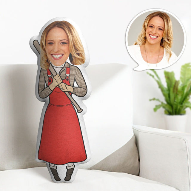 Afbeeldingen van Custom  Face  Pillow Housewife With Your Face Unique Personalized