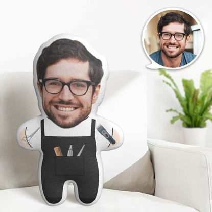 Picture of Custom  Face  Pillow Male Barber With Your Face Unique Personalized