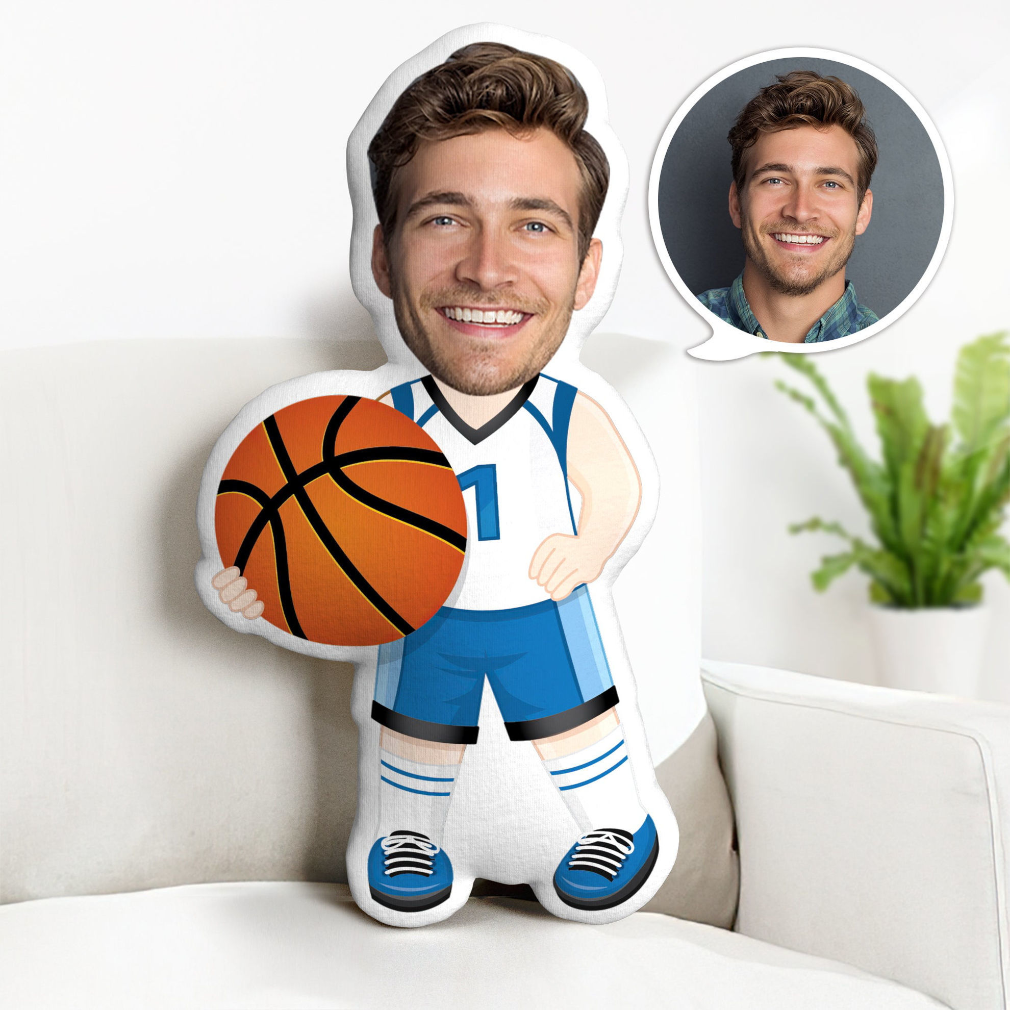 Personalized hot sale basketball pillow