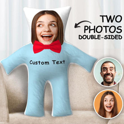 Picture of Custom Face Pillow Double Sides Woman With Your Face Unique Personalized